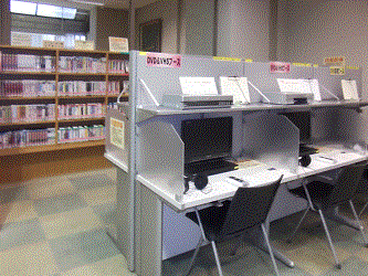 視聴覚コーナーの写真